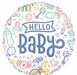 Hello Baby Sweet 18-Inch Round Foil Balloon