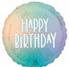 Pastel Dream Happy Birthday 18-Inch Round Foil Balloon
