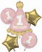 Miss 1st Birthday Foil Balloon Bouquet