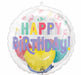 Pastel Confetti Happy Birthday 20-Inch Insider Foil Balloon