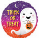 Trick or Treat Satin Round Foil Balloon, 18 Inch