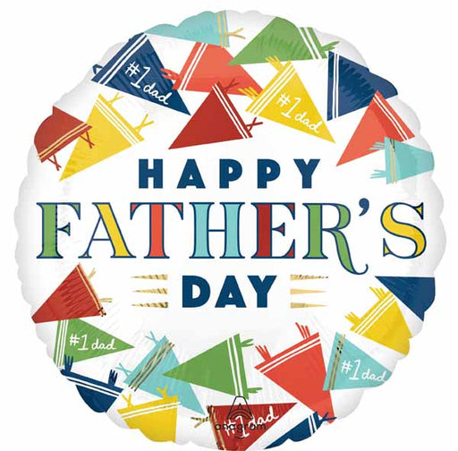 Varsity Dad Father's Day 18" Round Foil Balloon