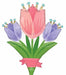Spring Cheer Tulips 38-Inch Shaped Foil Balloon