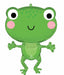 Happy Frog 29-Inch Shaped Foil Balloon