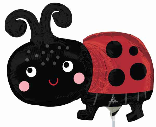 Happy Ladybug Mini Shape Foil Balloon