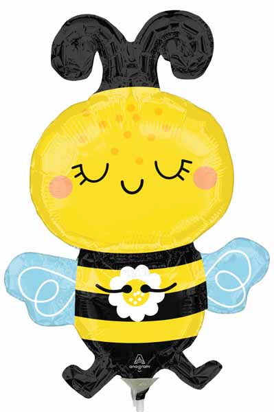 Happy Bee Mini Shape Foil Balloon
