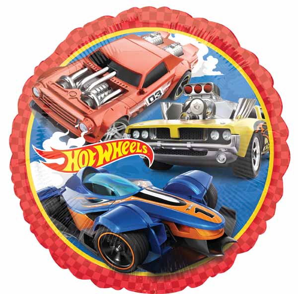 Hot Wheels 18-Inch Round Foil Balloon