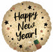 Natural Sparkle Happy New Year 18-Inch Round Foil Balloon