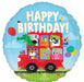 Party Bus Birthday 18" Round Foil Balloon