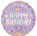 Ice Cream Party Happy Birthday 18" Round Foil Balloon