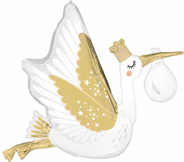 Special Delivery Baby Stork Foil Balloon, 35 Inch