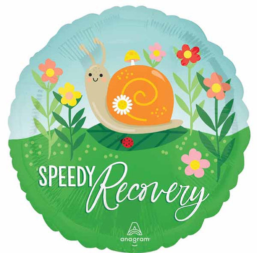 Speedy Recovery 18" Round Foil Get Well Balloon
