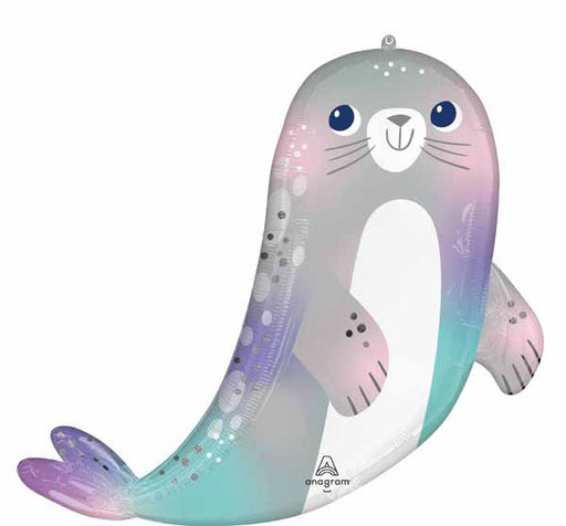 Under the Sea Seal 30-Inch Shaped Foil Balloon