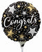 Congrats Stars 9-Inch Round Foil Balloon