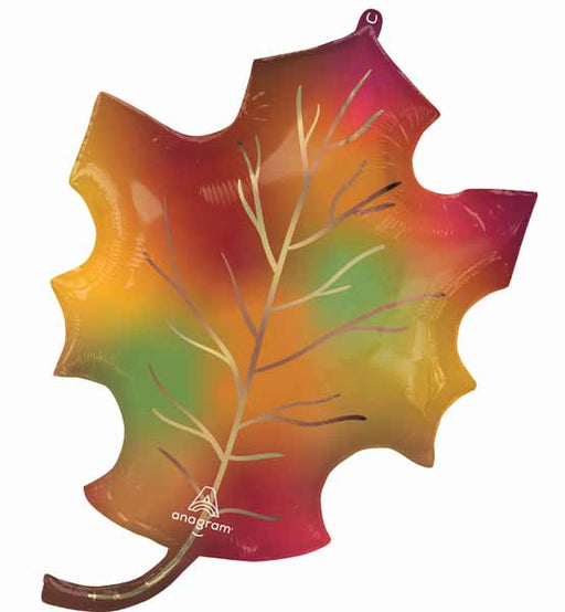Happy Fall Leaf 34" Foil Balloon