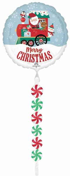 North Pole Express 67-Inch AirWalker Foil Balloon