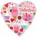 Sweet Valentine 18-Inch Foil Balloon
