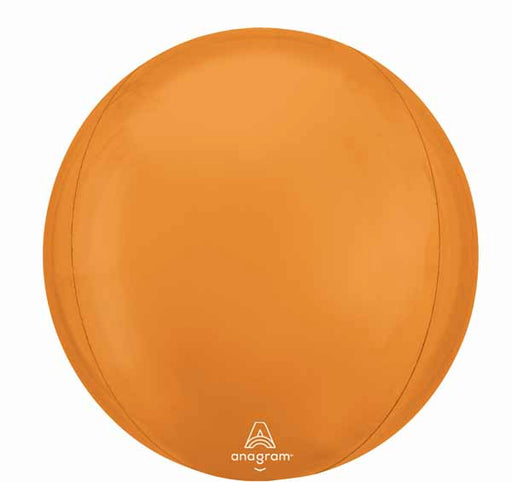 Vibrant Orange 16-Inch Orbz Foil Balloon