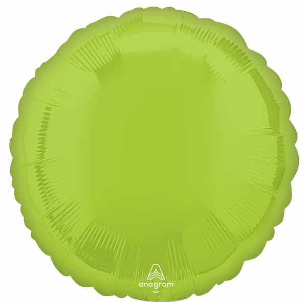 Vibrant Green 18-Inch Round Foil Balloon