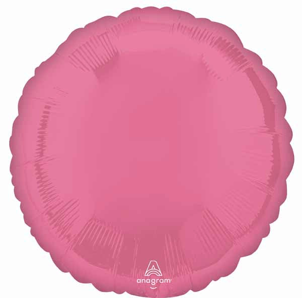 Vibrant Pink 18-Inch Round Foil Balloon