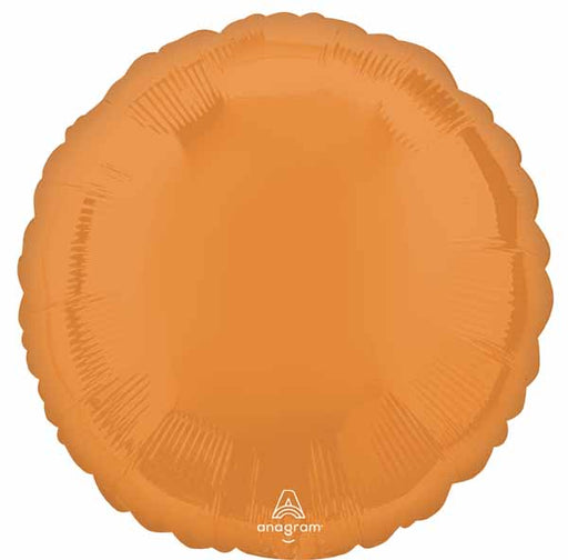 Vibrant Orange 18" Round Foil Balloon