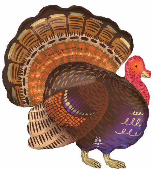 Thankful Turkey 32-Inch Foil Balloon