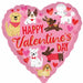 Doggone Cute Valentine's Day Heart Foil Balloon, 18 Inch