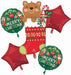 Beary Christmas Foil Balloon Bouquet