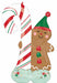 51-Inch Gingerbread Man Christmas AirLoonz Foil Balloon