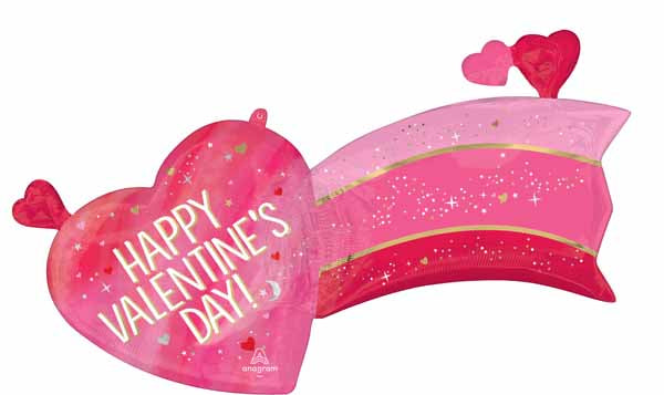 Happy Valentine's Day Infinitely Foil Balloon, 37 Inch