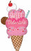 Sweet on You Cone 38-Inch Valentine's Day Foil Balloon