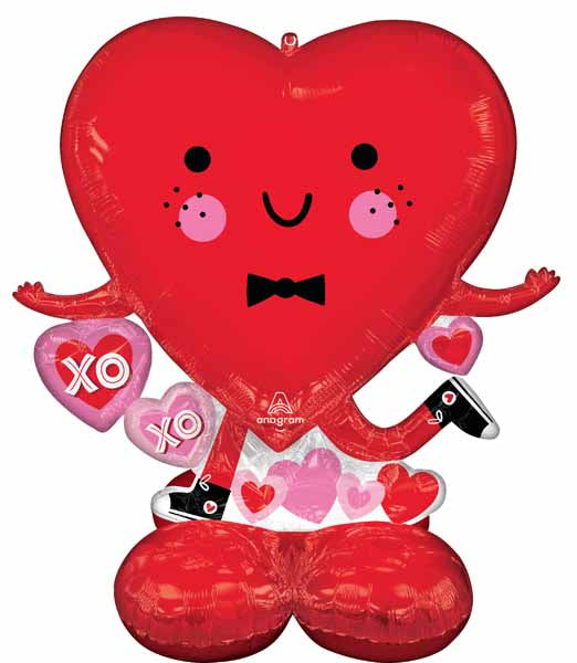 Happy Heart AirLoonz 43-Inch Foil Balloon