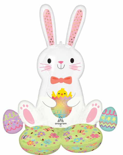 Bunny Love AirLoonz 45-Inch Easter Foil Balloon