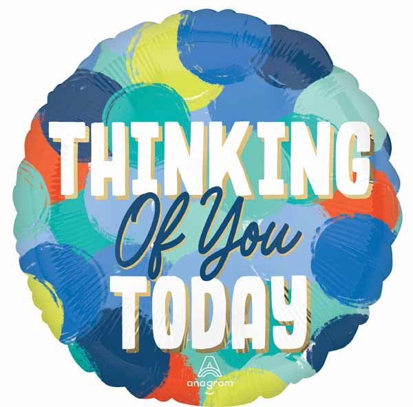 Thinking of You Today 18-Inch Round Foil Balloon