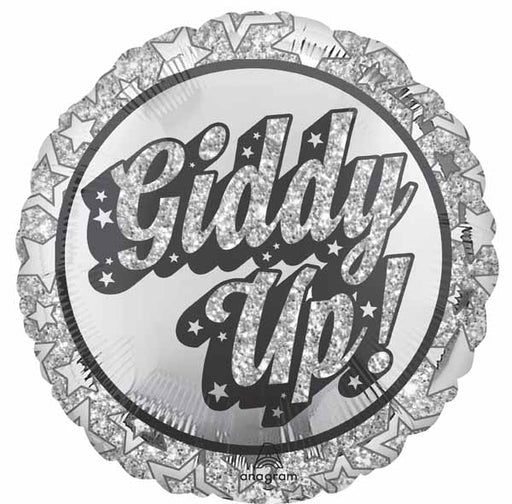 Disco Western 18-Inch Round Foil Balloon
