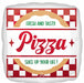 Pizza Party 18-Inch Square Foil Balloon