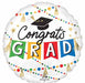 Congrats Grad Party 18" Round Foil Balloon