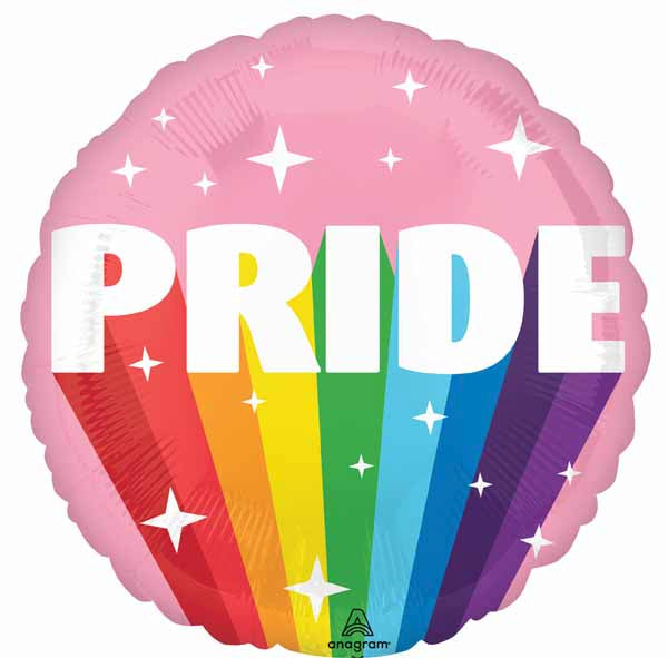 Burst of Pride 18 Inch Round Foil Graduation Balloon