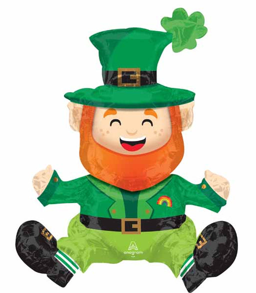 Lucky Leprechaun 22-Inch Sitting Foil Balloon