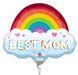 Best Mom Rainbow Mini Foil Balloon