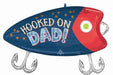 Hooked on Dad Fishing Lure Foil Balloon, 30 Inch
