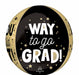 Way to Go Grad 16" Orbz Foil Balloon