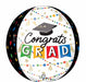 Grad Party Pom Pom 16-Inch Orbz Foil Balloon