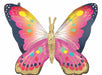 Vibrant Pink Butterfly 30-Inch Foil Balloon