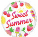Sweet Summer Fruity 18" Round Foil Balloon