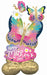 Mother's Day Vibrant Flutters 44" AirLoonz Foil Balloon