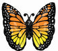 Monarch Butterfly 25-Inch Shaped Foil Balloon