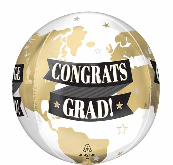 To the Grad Congrats 16" Orbz Foil Balloon