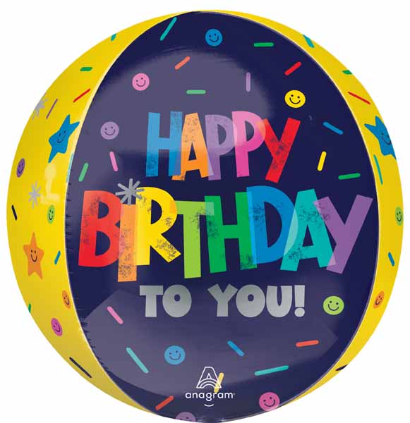Bold Birthday 16-Inch Orbz Balloon