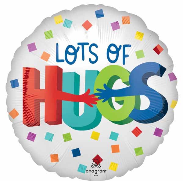 Lots of Hugs 18-Inch Round Foil Balloon